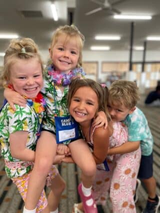 New friends at Camp Blue New friends at Camp Blue