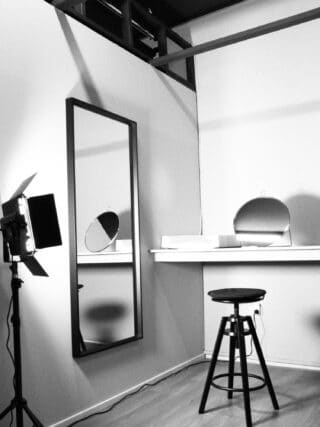 Change room for you to leave your belongings in and to a final check that you're camera ready before the shoot Change room for you to leave your belongings in and to a final check that you're camera ready before the shoot