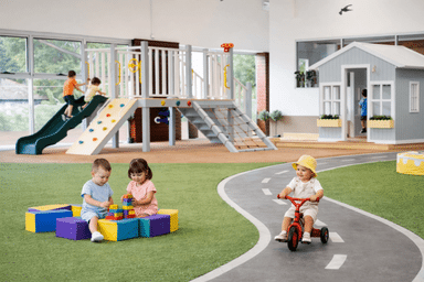 A calm, open play space where children can explore, move and feel at home. A calm, open play space where children can explore, move and feel at home.
