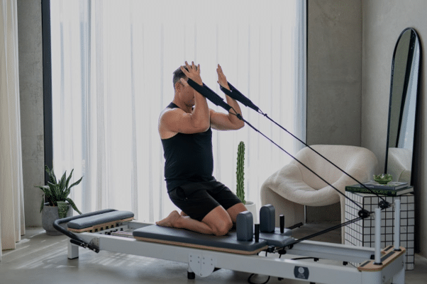 Man doing pilates