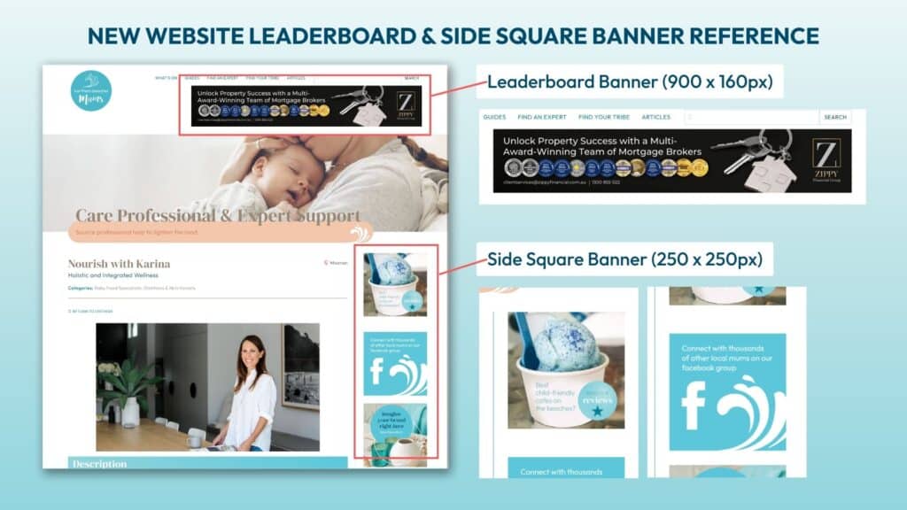 Guide banner
